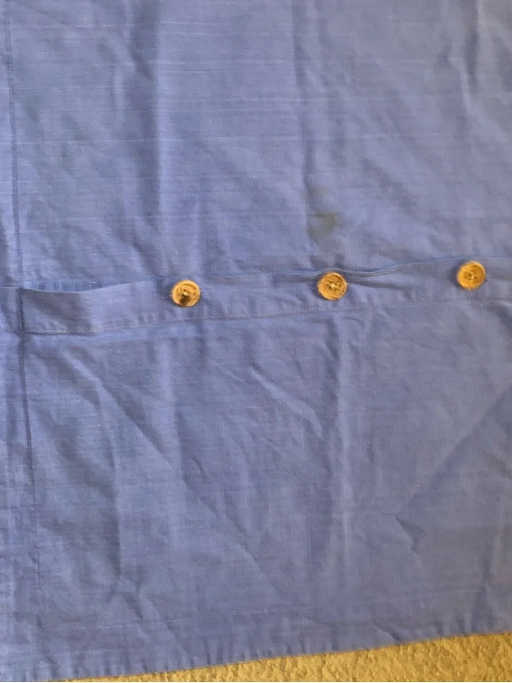 Pottery Barn Plaid Back Button Closure Green Blue Preppy Euro Pillow sham 26”